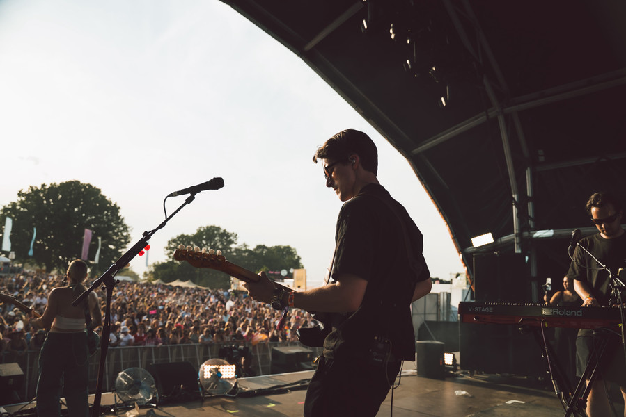 Callum Garland touring with an artist